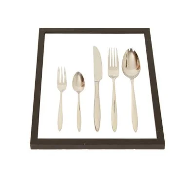 Set of tableware isolated on a white background Stock Photos
