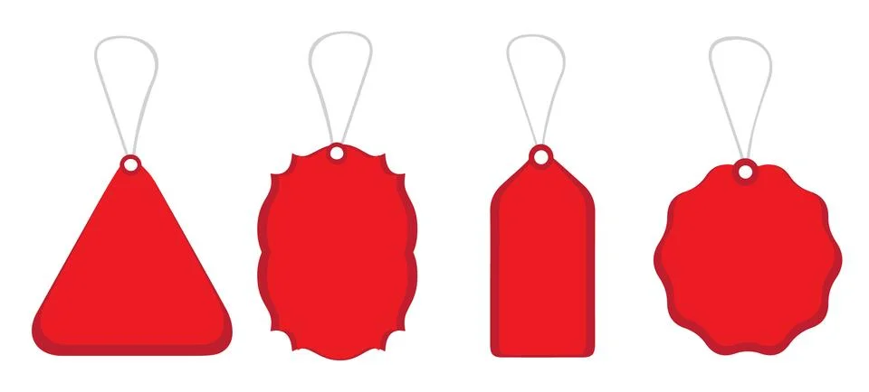Set of tags Stock Illustration