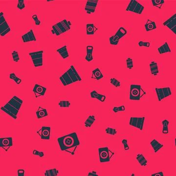 Set Tailor shop, Sewing thread, Thimble for sewing and Zipper on seamless イラスト素材