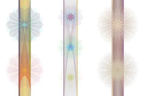 Set of tangier rosettes Stock Illustration