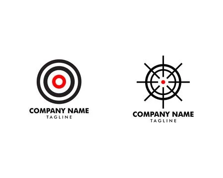 Set of Target Icon Logo Design Template Stock Illustration