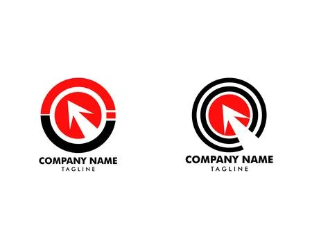 Set of Target logo design Stock Illustration