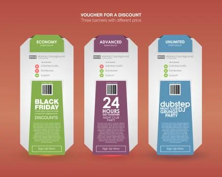 Set tariffs. interface for the site. ui ux vector banner for web app. Pastel Stock Illustration