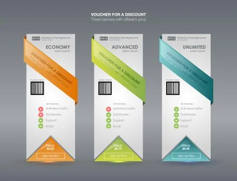 Set tariffs. interface for the site. ui ux vector banner for web app. Pastel Stock Illustration