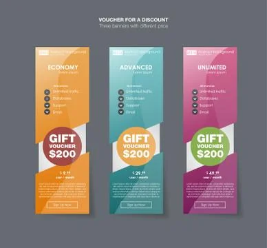 Set tariffs. interface for the site. ui ux vector banner for web app. Pastel Stock-Illustration