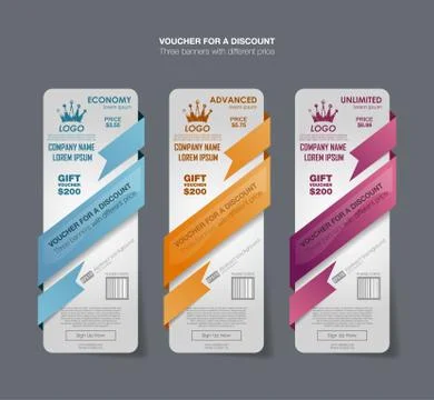 Set tariffs. interface for the site. ui ux vector banner for web app. Pastel Stock Illustration