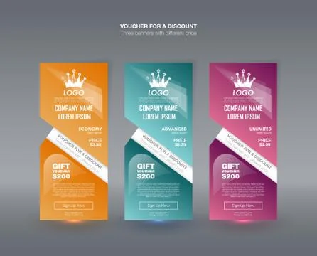 Set tariffs. interface for the site. ui ux vector banner for web app. Pastel Stock Illustration