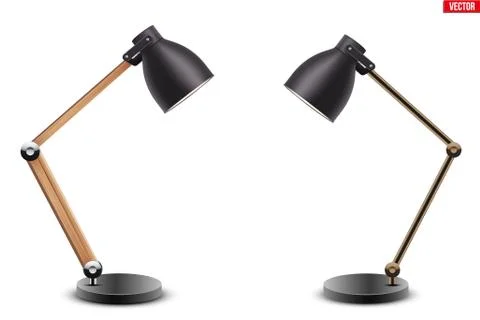 Set of Task table desk lamps 스톡 일러스트