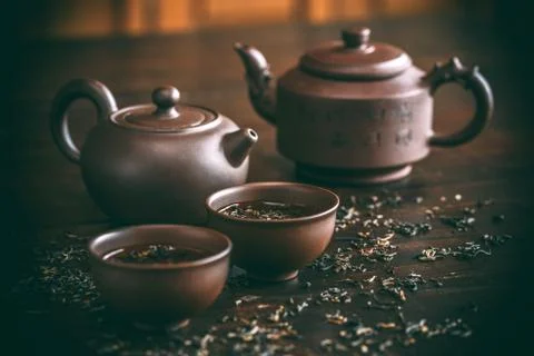 Set for tea ceremony Stock Photos