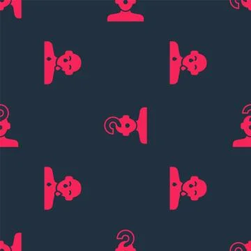 Set Tear cry eye and Human with question mark on seamless pattern. Vector Stock Illustration