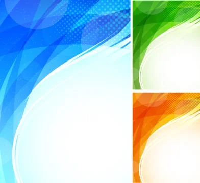 Set of tech backgrounds 스톡 일러스트