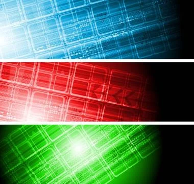 Set of tech banners. Eps 10 vector Set of tech banners. Eps 10 vector Copy... 库存照片