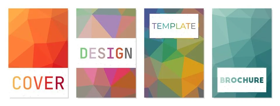 Set of technology style covers. Can be used as cover, banner, flyer, poster.. Stock Illustration