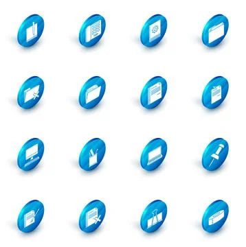 Set Telephone, User manual, Document folder, Delete, Computer monitor with .. イラスト素材