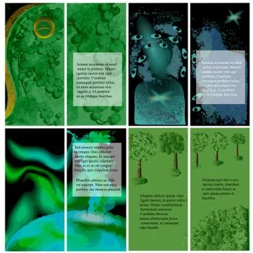 Set of template for brochures Stock Illustration