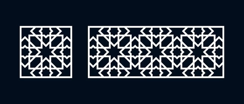 Set of templates Islamic pattern 스톡 일러스트