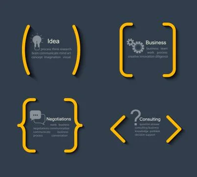 Set of templates quotes. Stock Illustration