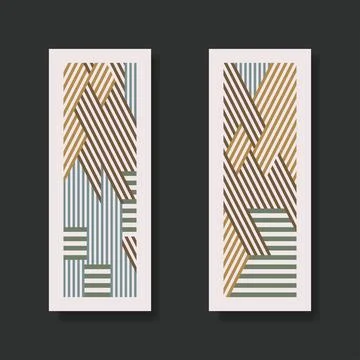 Set templates stripes background Stock Illustration