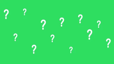 Set of Ten Pink Question Marks on Bright Green Background Vídeos de archivo 339393937