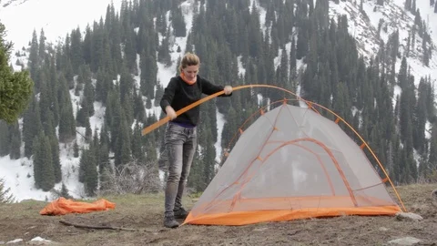 Set tent Stock Footage 109165665