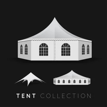Set of tents Stock Illustration