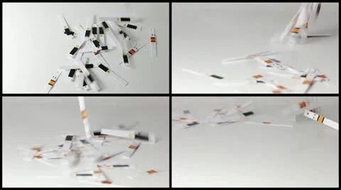 Set: Test strips are showered Vídeos de archivo 19919581