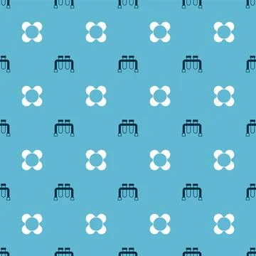 Set Test tube and Molecule on seamless pattern. Vector Illustrazione stock
