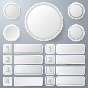 Set of text box Stock Illustration