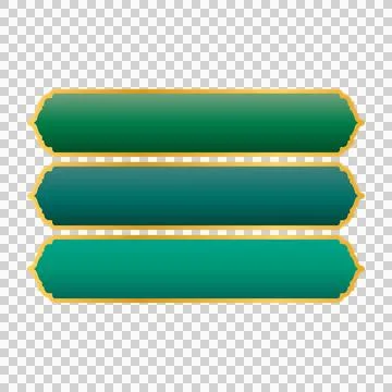Set text box islam luxury modern Illustrazione stock