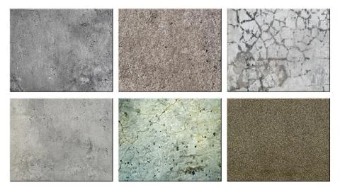 Set of texture concrete. Foto stock