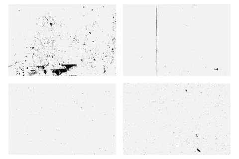 Set of the texture with effect grunge, damaged, old  Vector EPS Stock Illustration