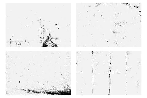 Set of the texture with effect grunge, damaged, old  Vector EPS Illustrazione stock