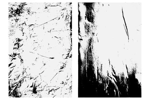 Set of the texture with effect grunge, damaged, old  Vector EPS Illustrazione stock