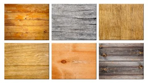 Set of texture wood. Foto stock