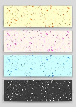 Set of textures Illustrazione stock