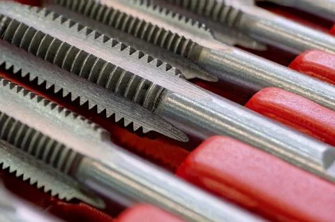 Set of thread taps Stock Photos