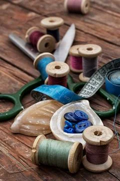 Set of threads Stock Photos