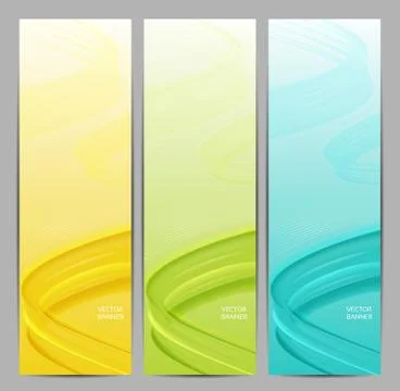 Set of three abstract banners. eps 10 Stock Illustration