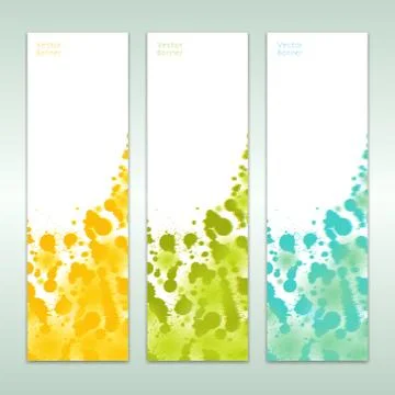 Set of three abstract banners. eps 10 Stock Illustration
