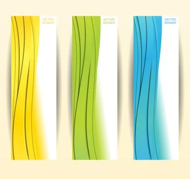Set of three abstract banners. eps 10 Stock Illustration