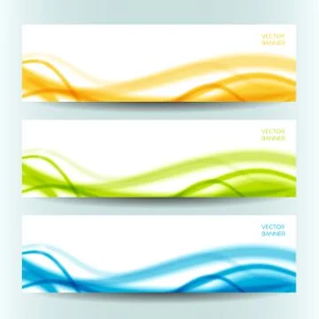 Set of three abstract banners. eps 10 Stock Illustration