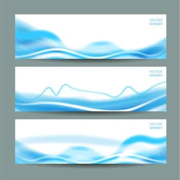 Set of three abstract banners. eps 10 Illustrazione stock