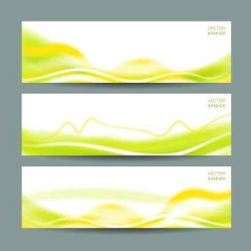Set of three abstract banners Stock Illustration