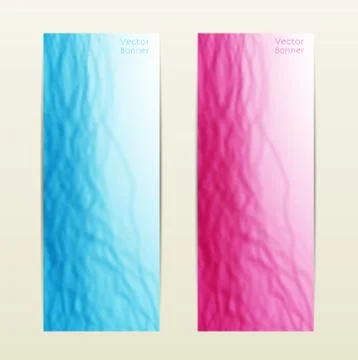 Set of three abstract banners Illustrazione stock