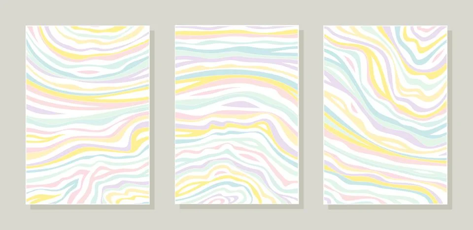 Set of three abstract posters.   Stock Illustration