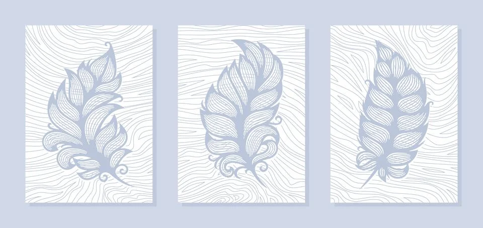 Set of three abstract posters.  Stock Illustration