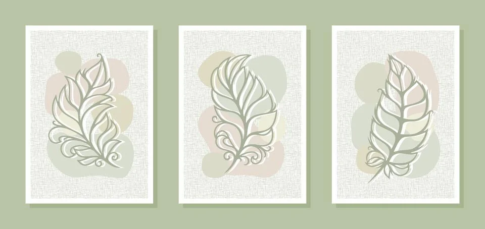 Set of three abstract posters.  Stock Illustration