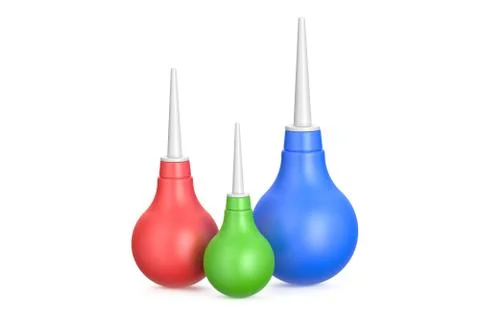 Set of three enemas Stock Illustration