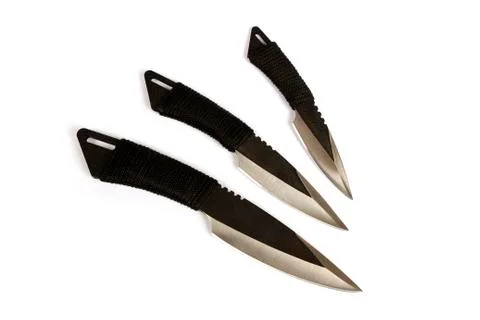 Set of three knives Foto stock