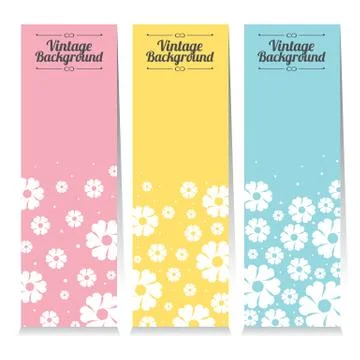 Set Of Three Oriental Style Vertical Banners Vector Illustration Stock Illustration